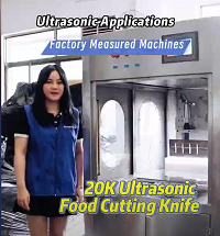 Pantalla de máquina cortadora de alimentos de 20 khz