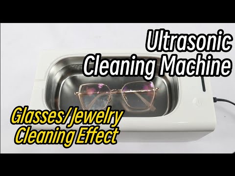 La máquina de limpieza ultrasónica muestra el efecto de la limpieza de vidrios