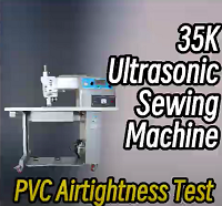Prueba de hermeticidad de PVC para máquina de coser ultrasónica de 35 kHz