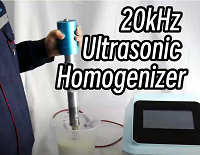 Homogeneizador ultrasónico de 20 kHz