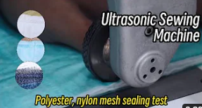 Máquina de coser ultrasónica para poliéster, malla de nylon Poliéster, prueba de sellado de malla de nylon