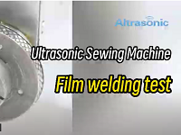 Prueba de soldadura de tela de máquina de coser ultrasónica